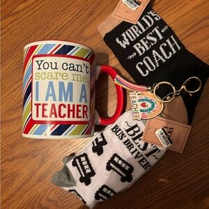 Teacher Mug and Fun Socks Set new